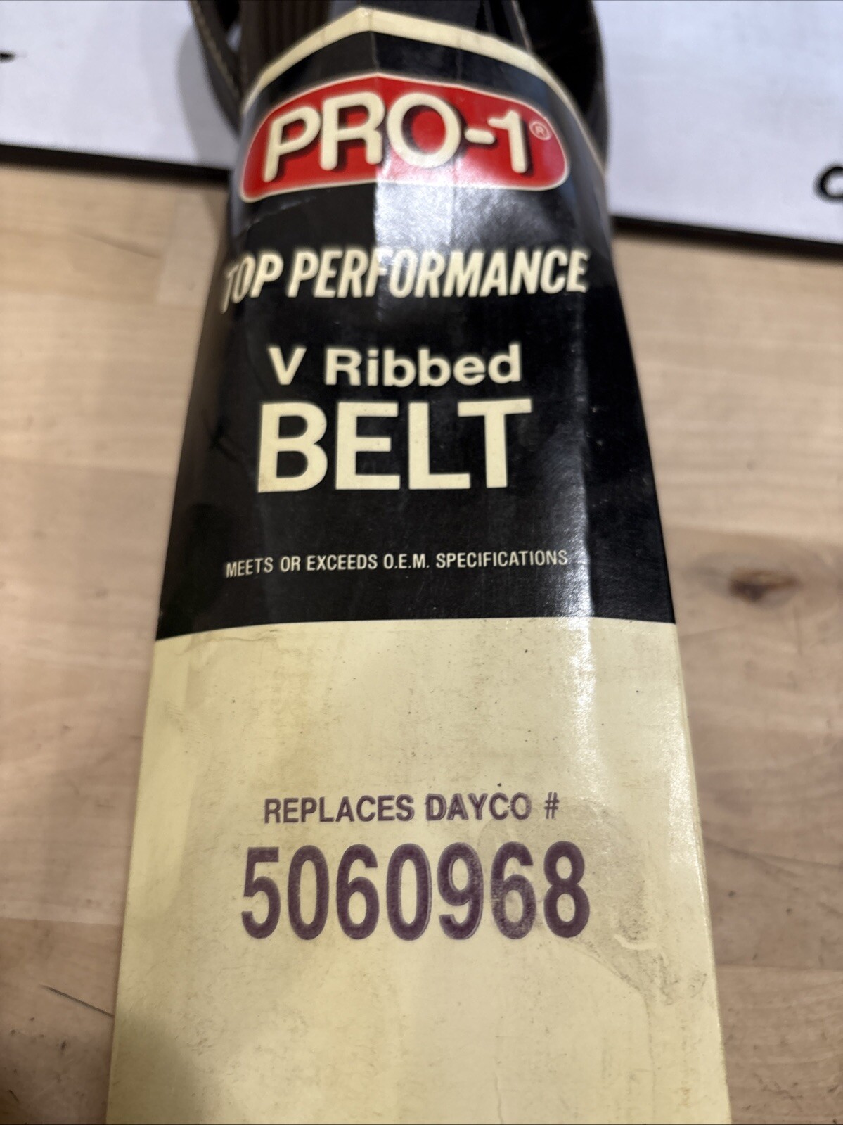 Pro-1 V Ribbed Serpentine Belt Replaces Dayco 5060968 & K060966 - Image 3