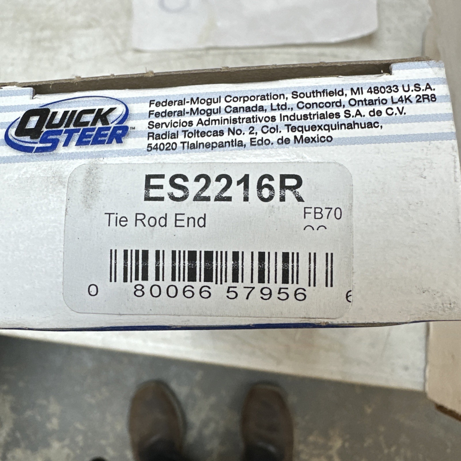 Quick Steer ES2216R Steering Tie Rod End - Image 3