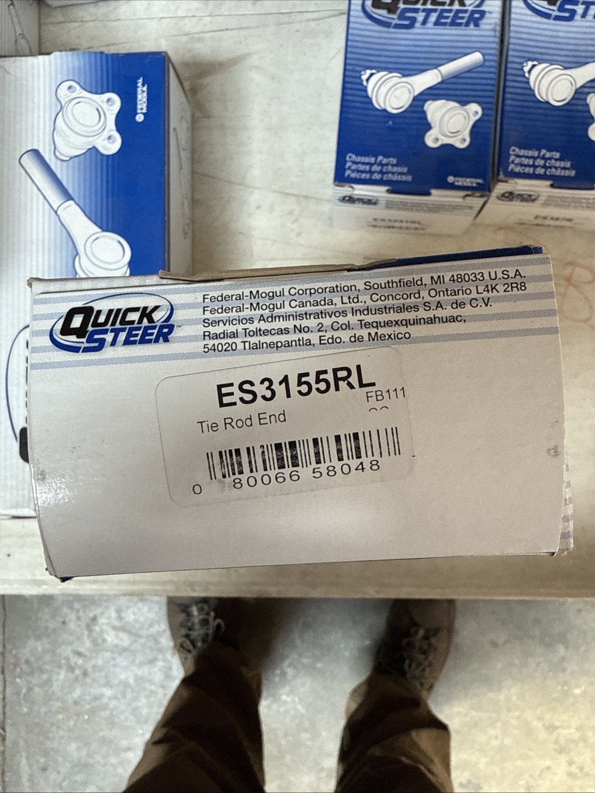 Quick Steer ES3155RL Steering Tie Rod End For 89-98 Mazda MPV