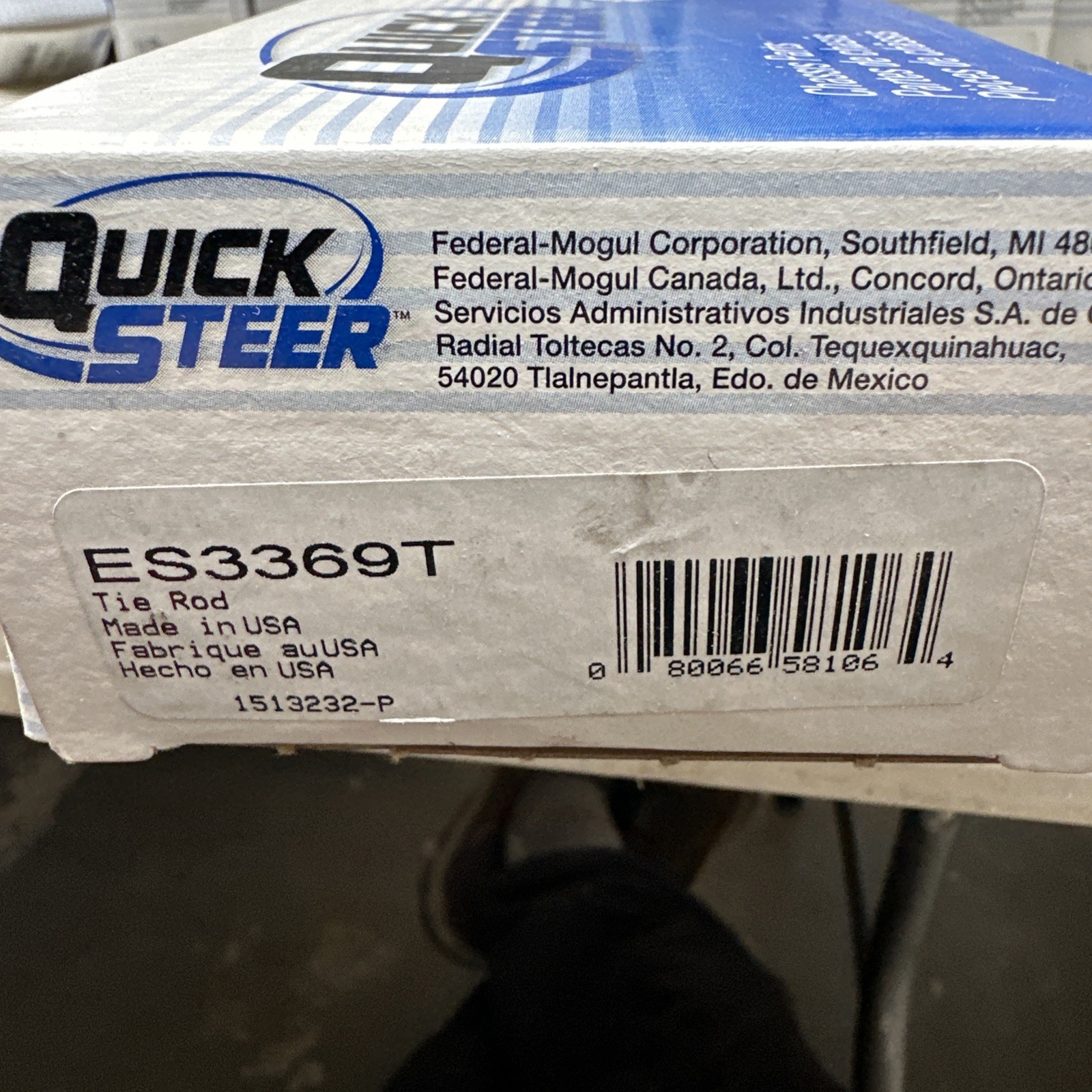 Quick Steer ES3369T Steering Tie Rod End For Select 97-04 Ford Lincoln Models - Image 3