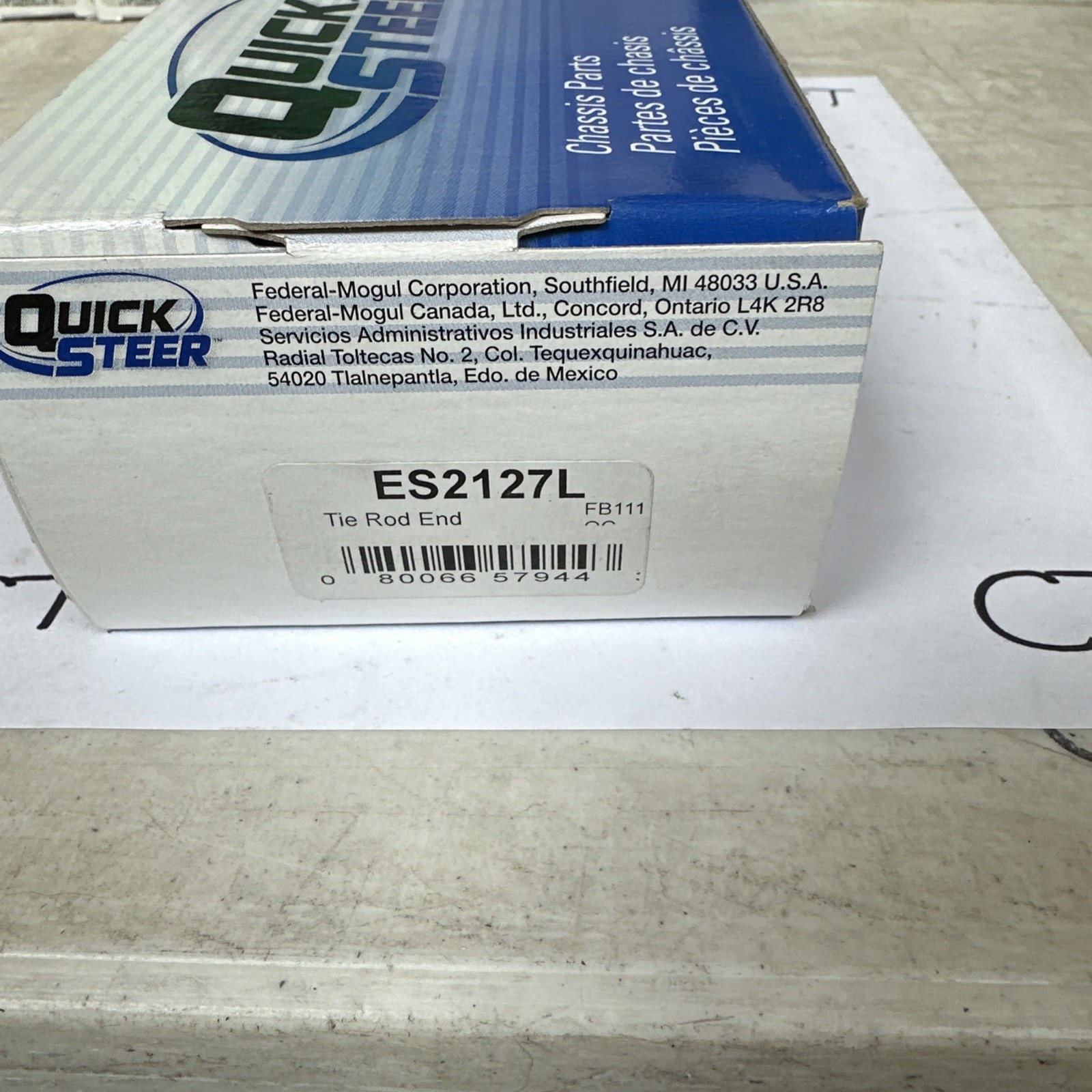 Quick steer ES2127L Steering Tie Rod End - Image 3