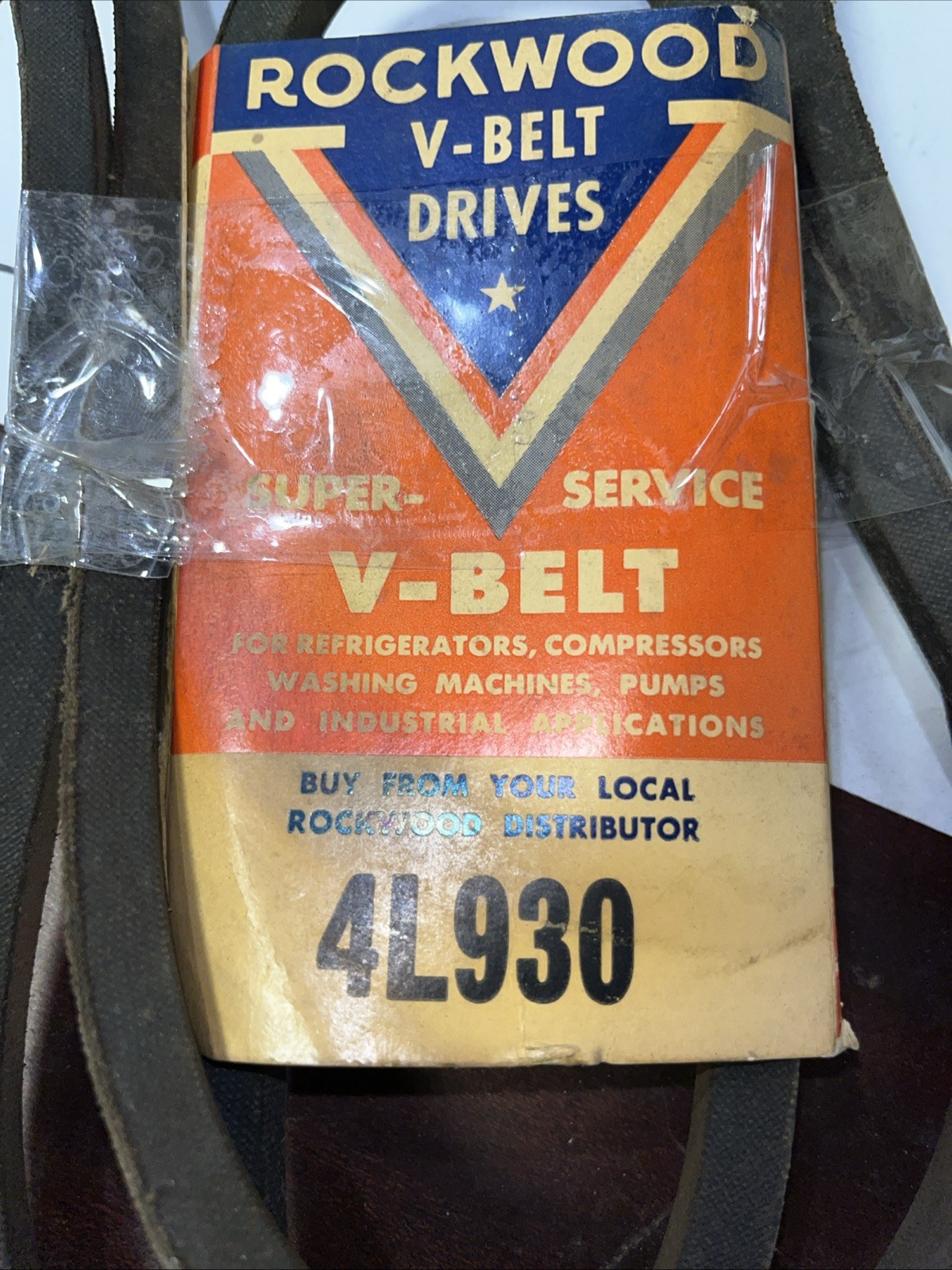 ROCKWOOD V Belt 4L930 -New - Image 3