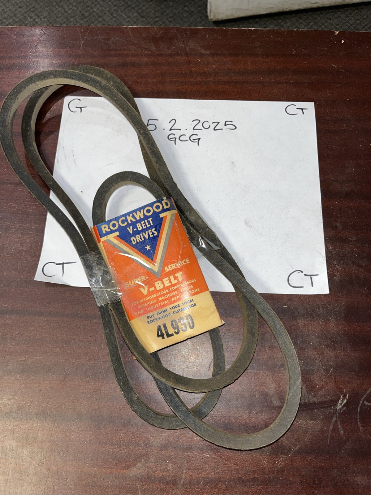 ROCKWOOD V Belt 4L930 -New