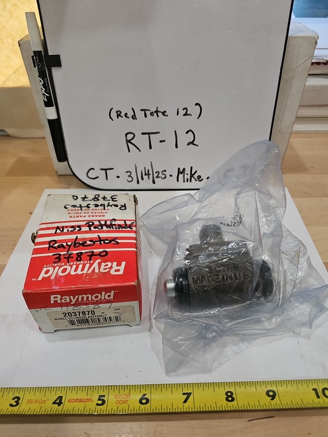 Raymold 2037870 Rear Wheel Brake Cylinder (Cross Ref # 37870)