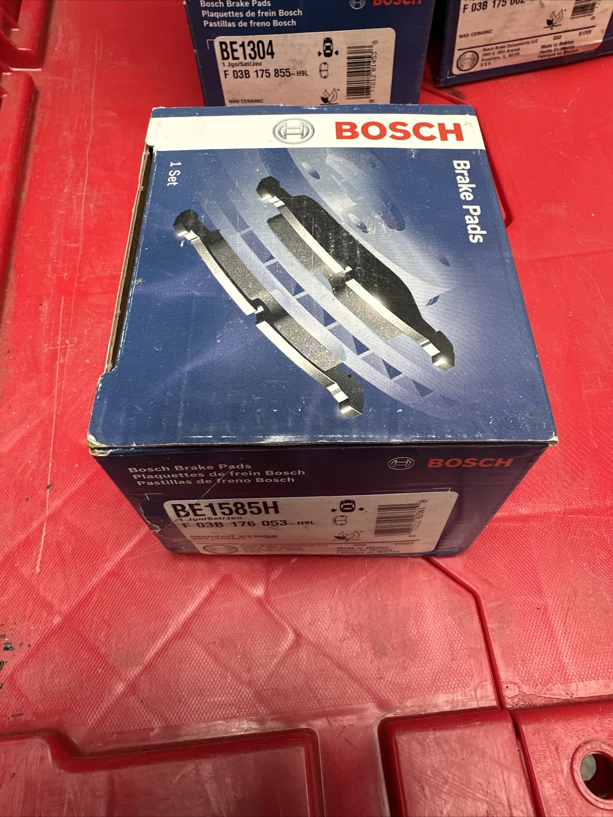 Rear Blue Brake Pads Bosch BE1585H for Honda Pilot 2012-2015 - Image 3