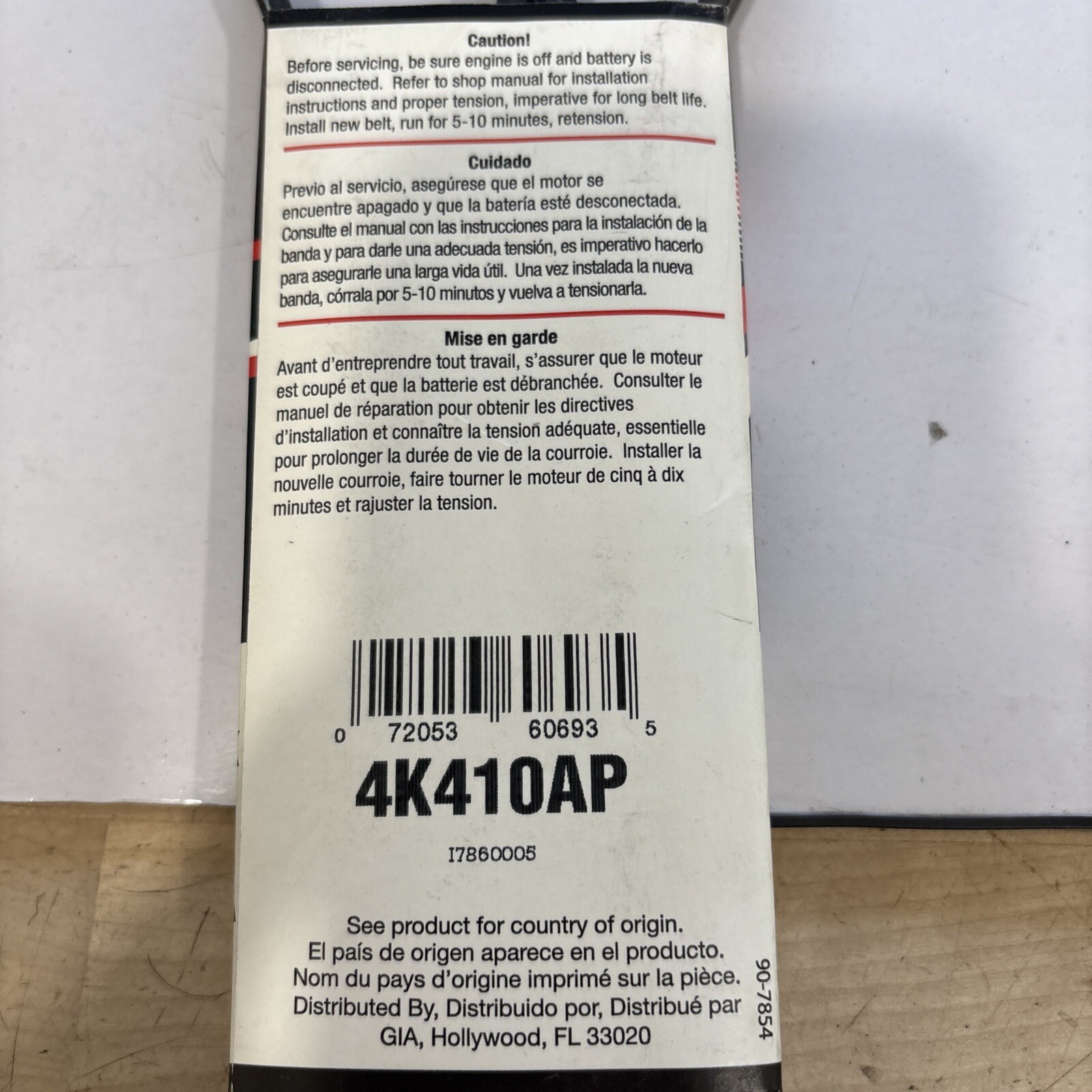 RoadMAX 4K410AP V-Ribbed Belt 9/16” x 41-3/4” - Image 4