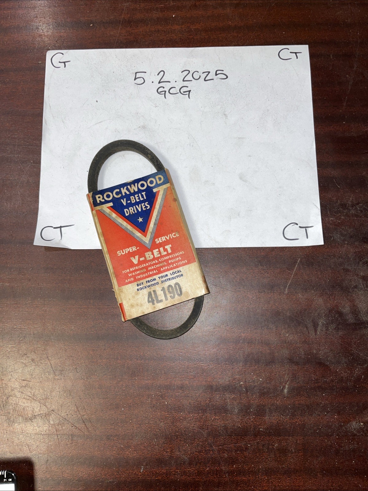 Rockwood V Belt 4L190