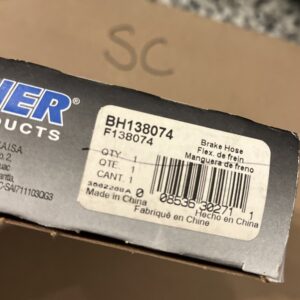 Rr Brake Hose Wagner BH138074 / 94-04 Toyota