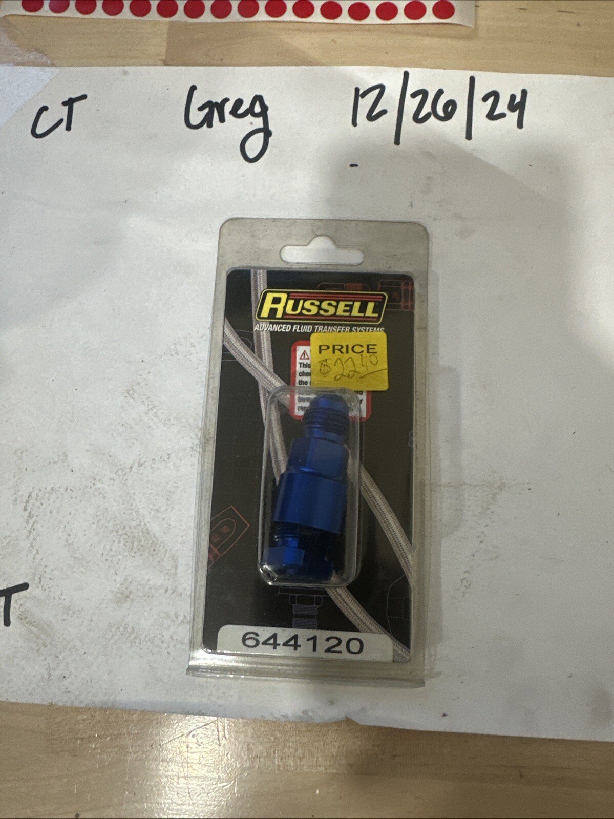 Russell for -6 AN Male to 3/8in SAE Quick-Disconnect Female 644120