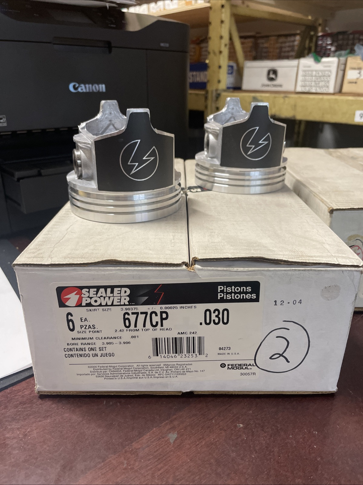 SEALED POWER Set Of 2 677CP .030