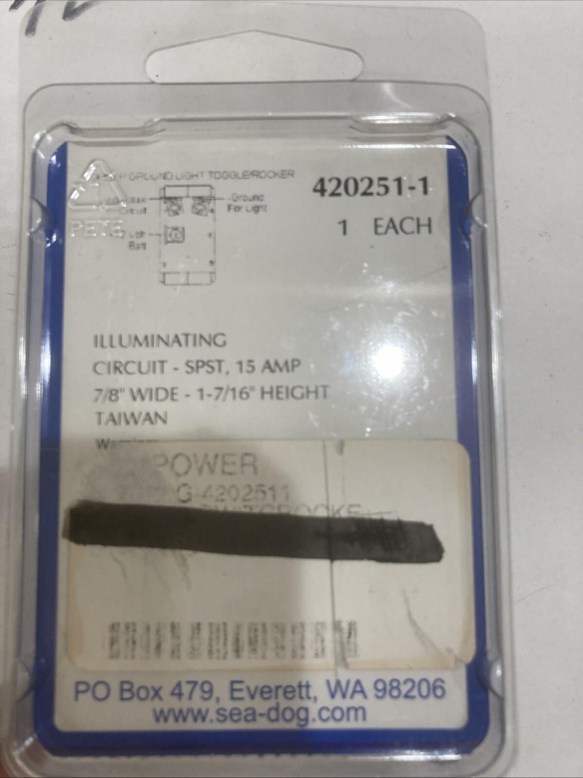 Sea-Dog 420251-1 Single Pole; Illuminating Rocker Switch, On/Off/Red Lens 15 Amp - Image 4