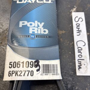 Serpentine Belt Dayco 5061090 / 6PK2770 Poly Rib