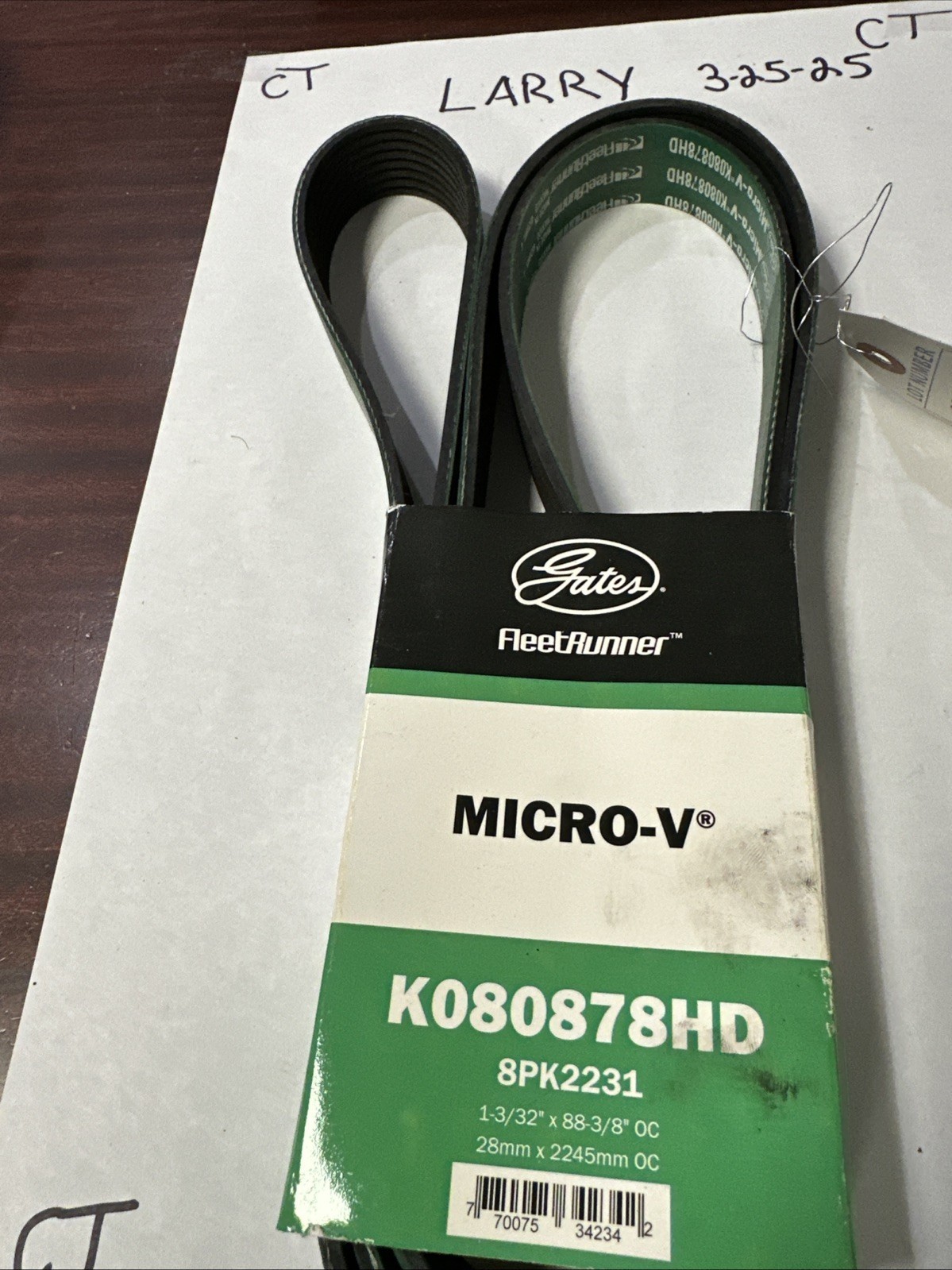 Serpentine Belt Gates K080878HD