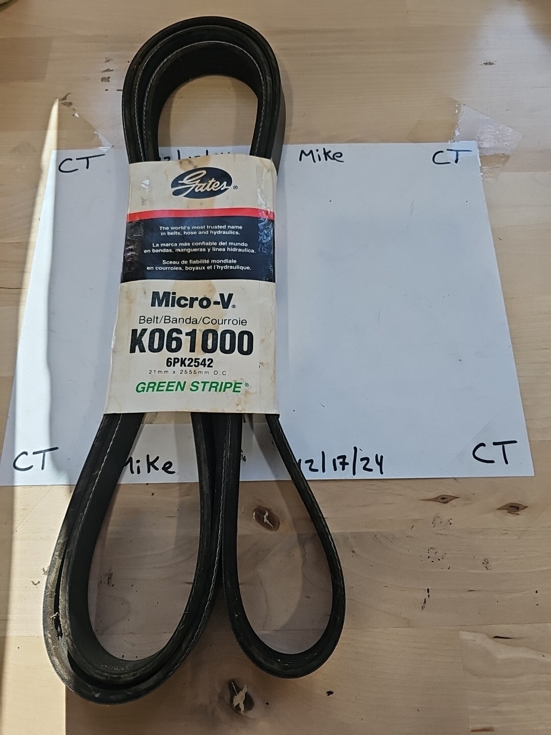 Serpentine Belt-Premium OE Micro-V Belt Gates K061000 - Image 3