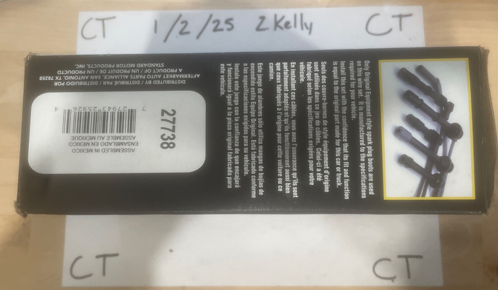 Spark Plug Wire Set Parts Master 27738 - Image 3