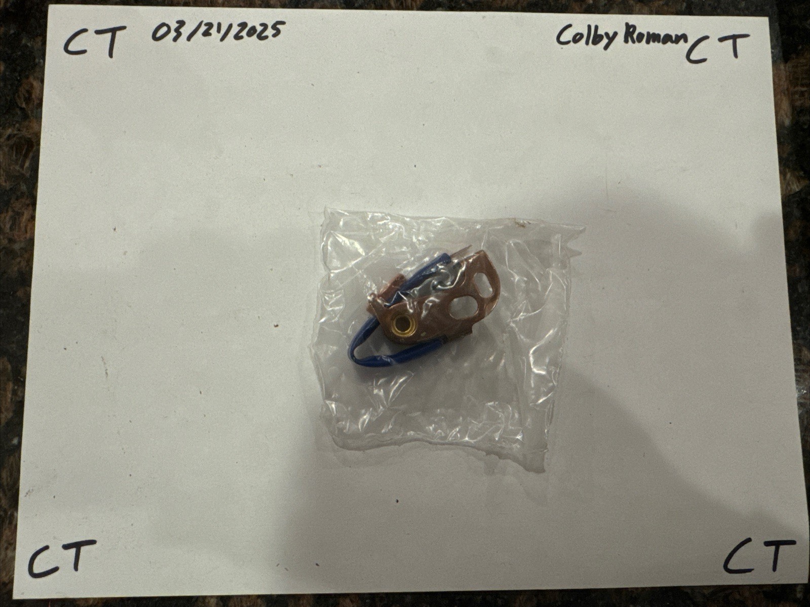 Standard Motor MY201XP Ignition Contact Assembly NOS