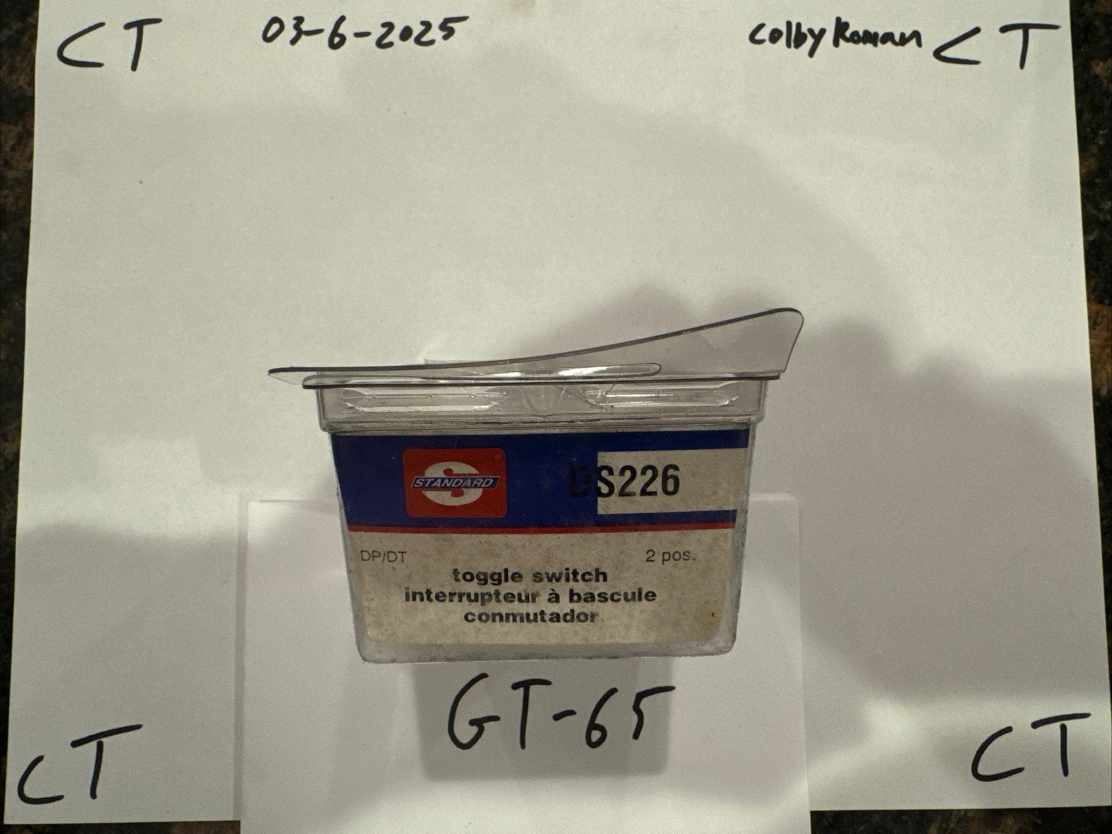 Standard Motor Products Toggle Switch DS226 - Image 3