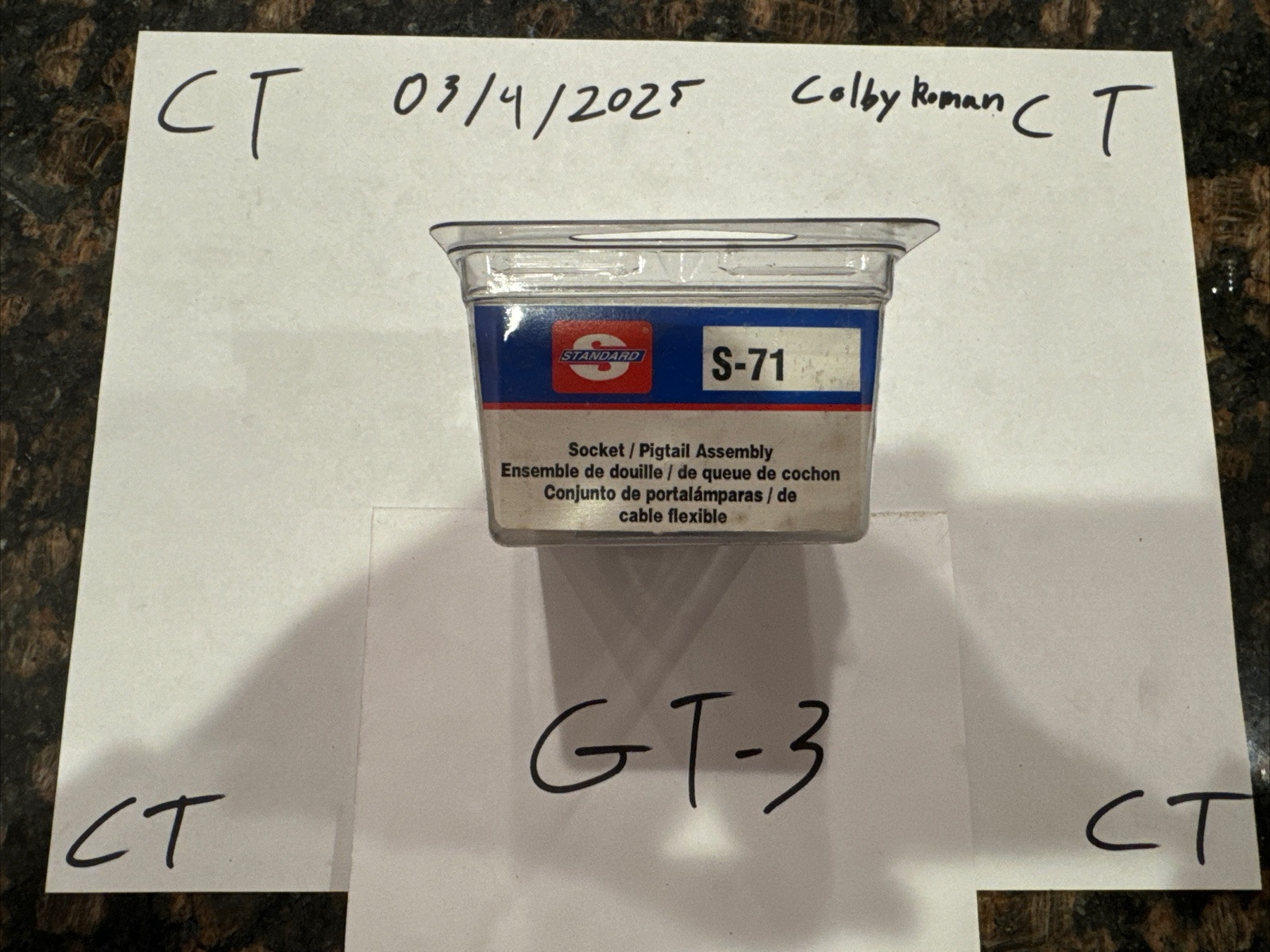 Standard S71 Back Up Light Socket Standard S-71 - Image 3