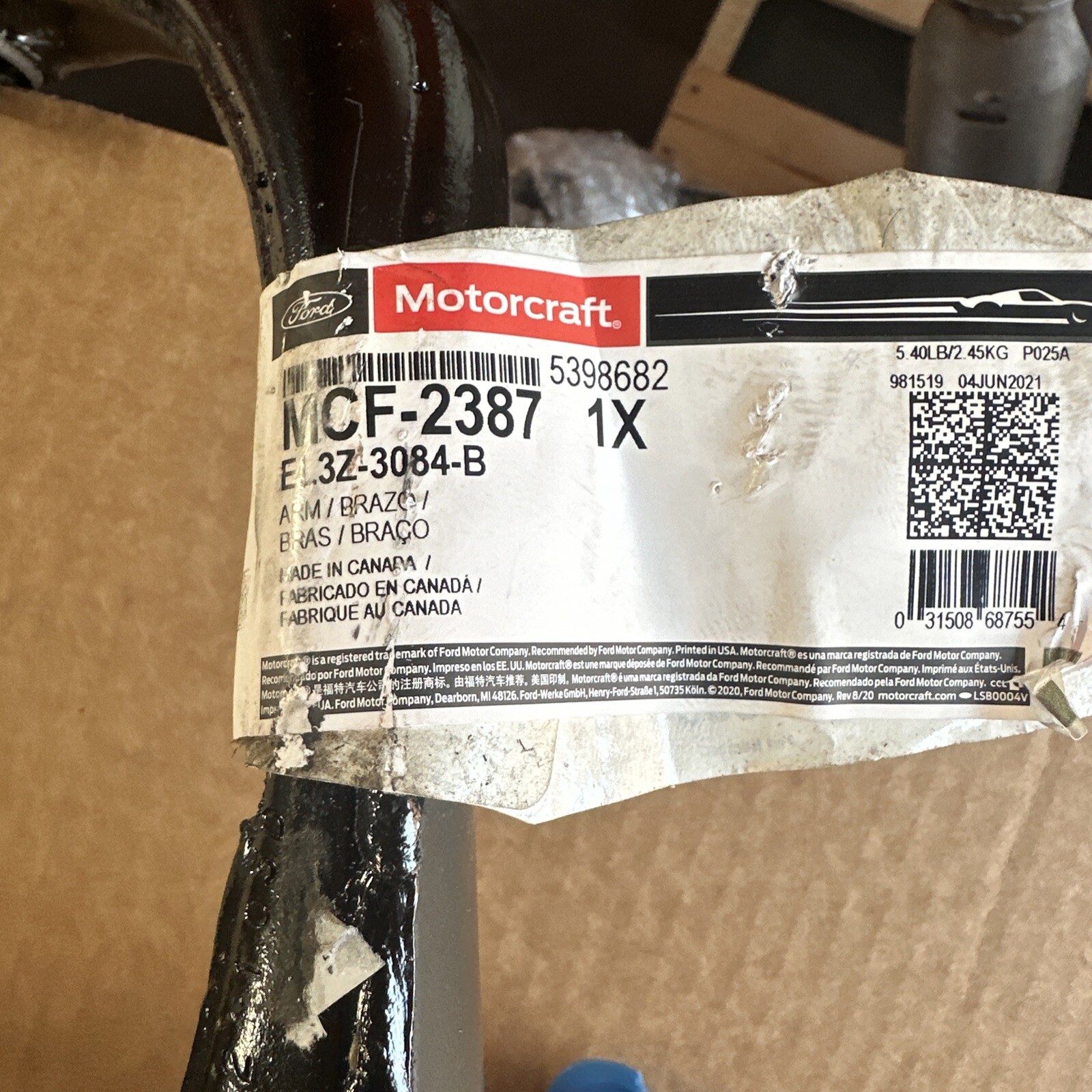 Suspension Control Arm and Ball Joint Assembly Motorcraft MCF-2387