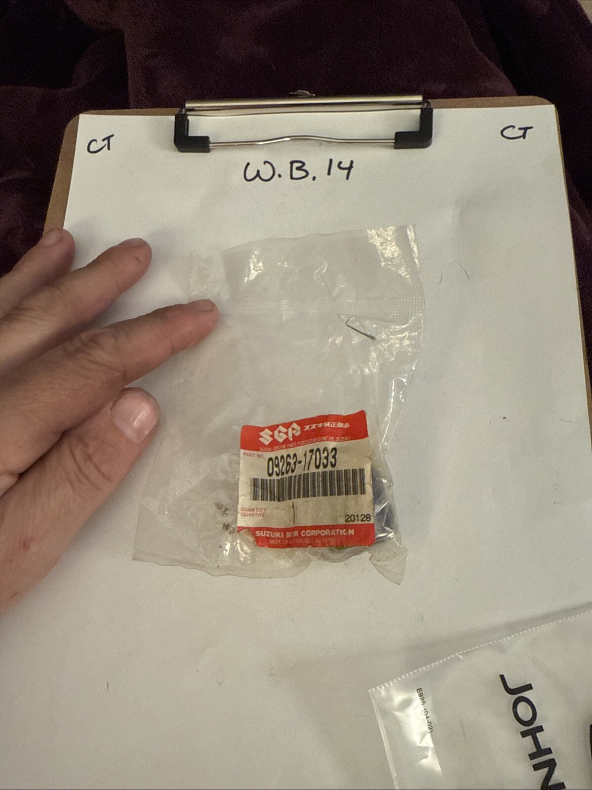 Suzuki Genuine Bearing, Front (17X24X25) - 09263-17033