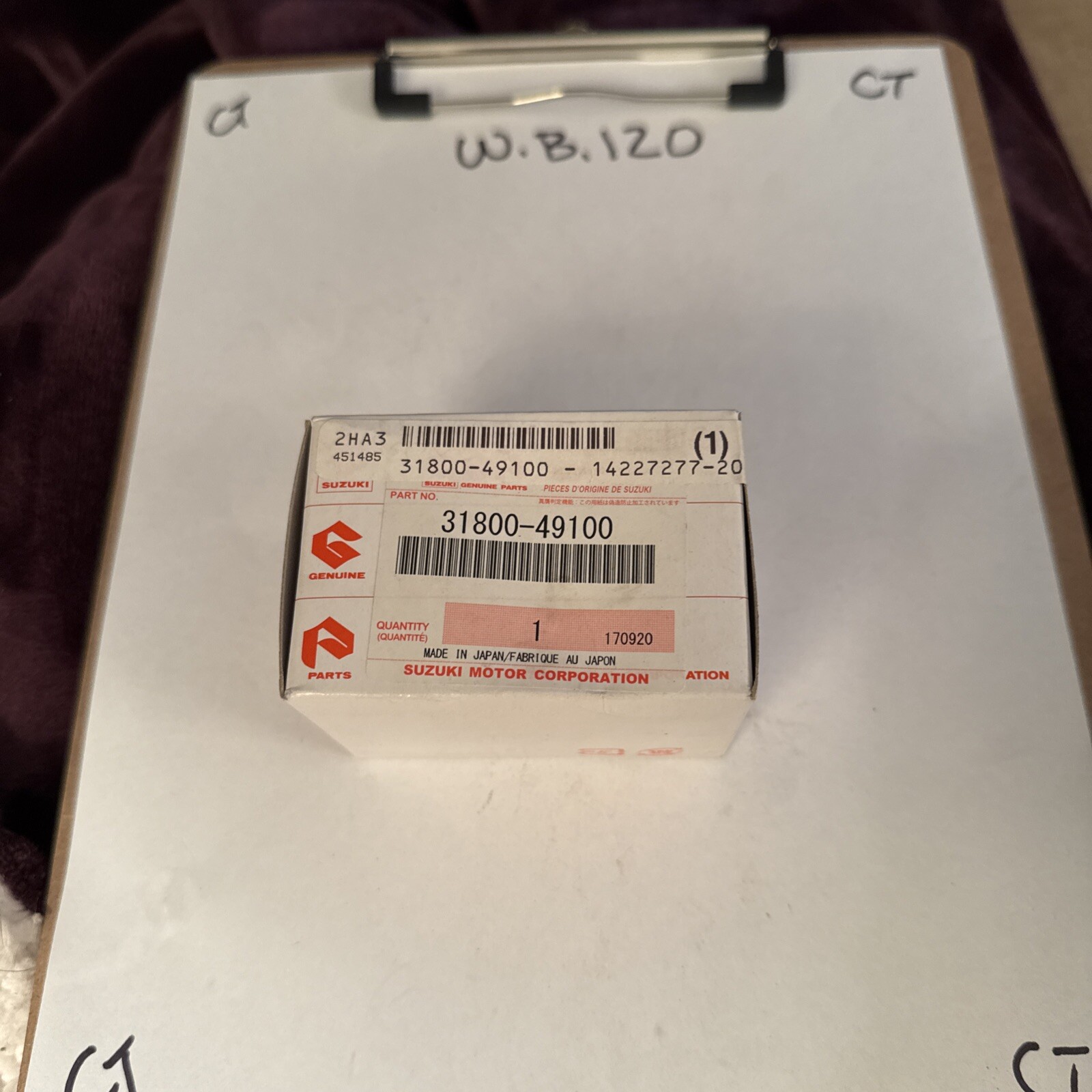 Suzuki Genuine Relay, Starting Motor - 31800-49100