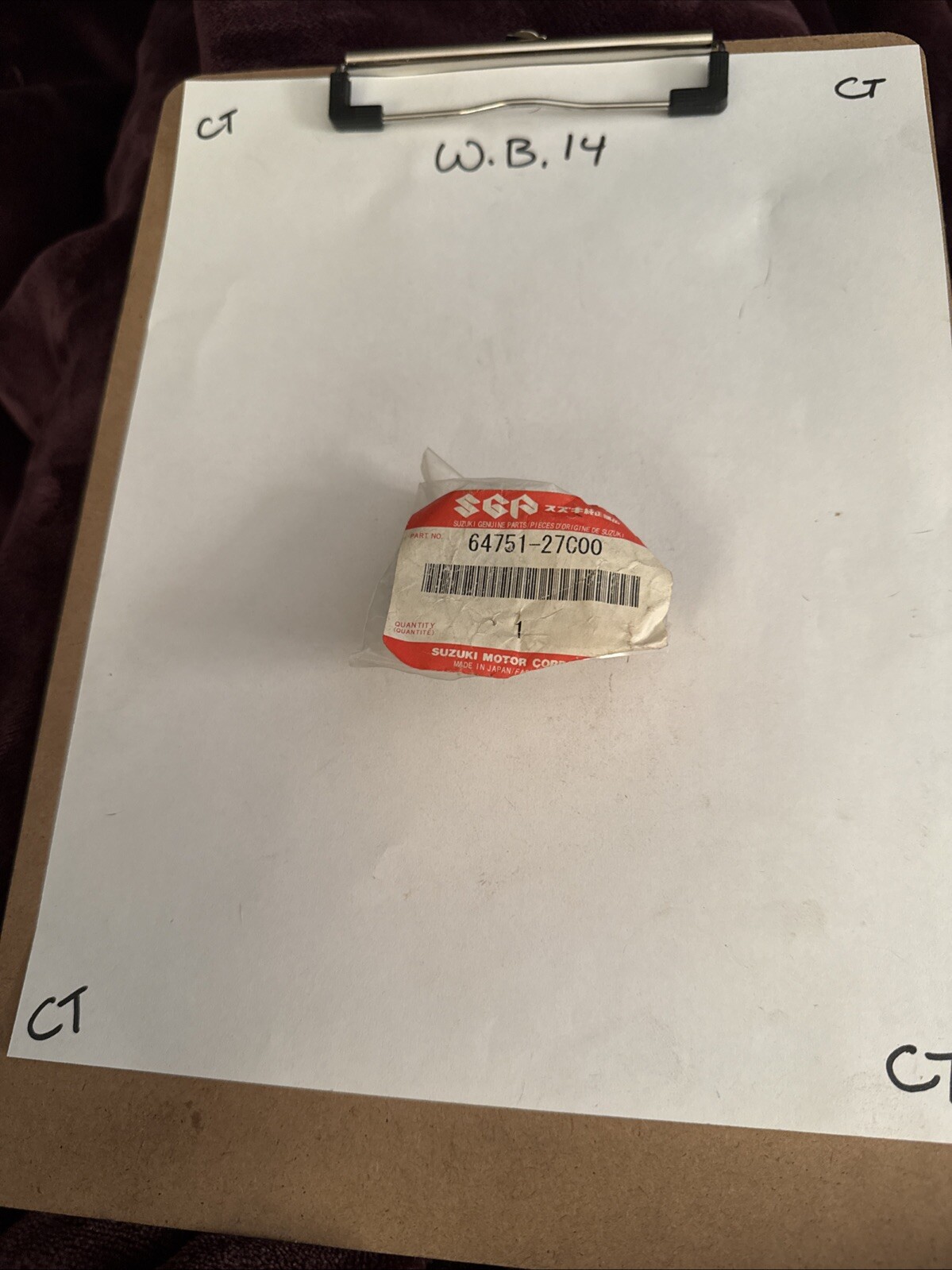 Suzuki NOS RM125 RM250 1989-1991 Left Rear Axle Spacer 64751-27C00