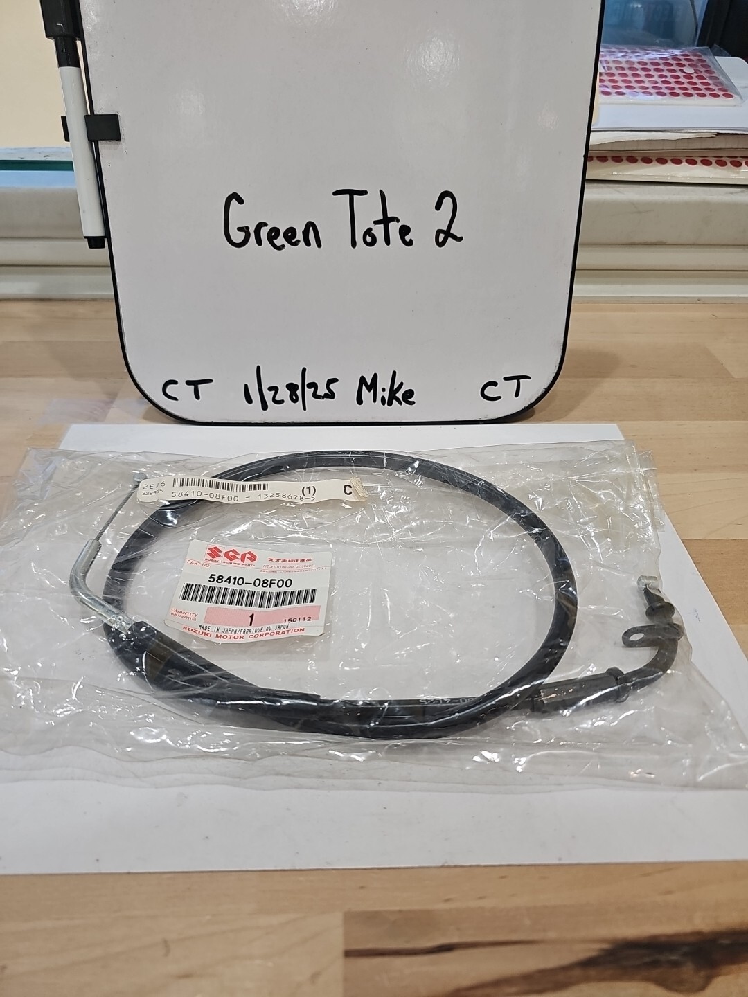 Suzuki OEM Part 58300-08F00 CABLE ASSY, THROTTLE NO.1