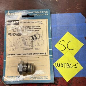 Tomco 3 Piece Carb Gas Line Fitting When Threads Are Stripped At Inlet #470