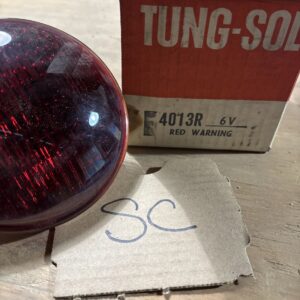 Tung-Sol 4013R Red Warning Light 6V SAEW166 Vintage NOS