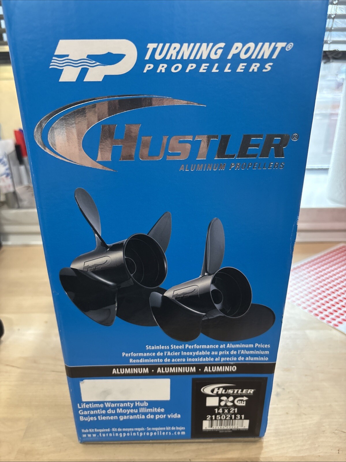 Turning Point Hustler Aluminum RH Propeller 14 x 21 4-Blade #21502131 - Image 5