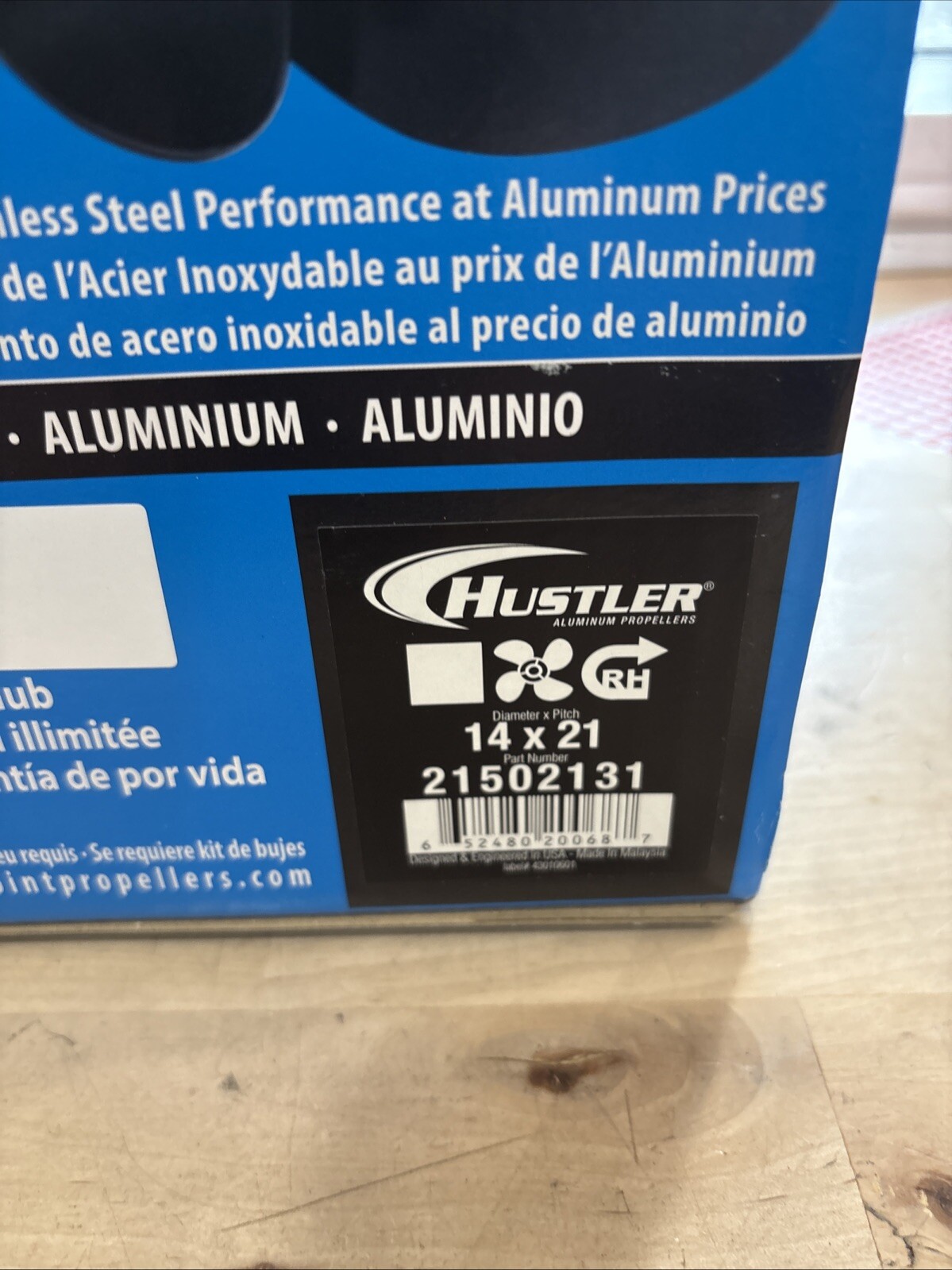 Turning Point Hustler Aluminum RH Propeller 14 x 21 4-Blade #21502131 - Image 6