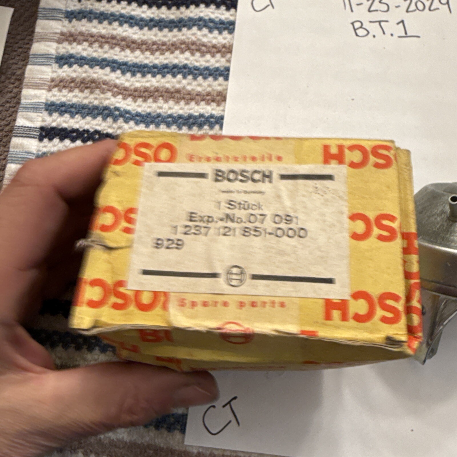 VW Beetle Autostick 72-73 Bus 1971 Bosch Dual Vacuum Advance 1237121853 NOS - Image 3