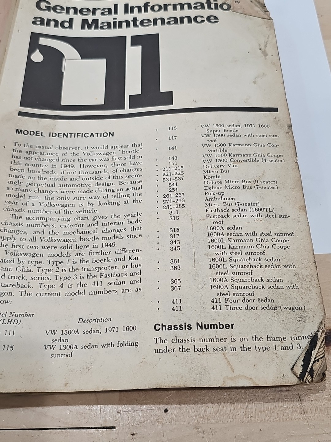 VW Service / Repair Manual Vintage VWs See Photos For Specifics Missing Cover - Image 3