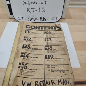 VW Service / Repair Manual Vintage VWs See Photos For Specifics Missing Cover