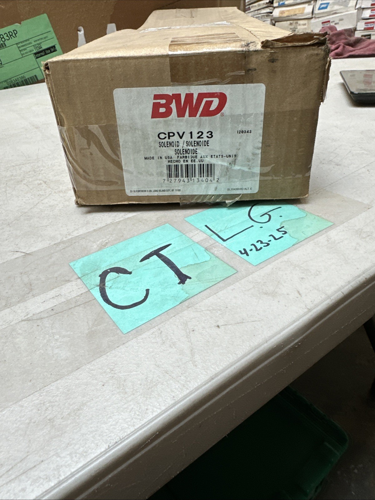 Vapor Canister Vent Solenoid - BWD CPV123 - Made in USA