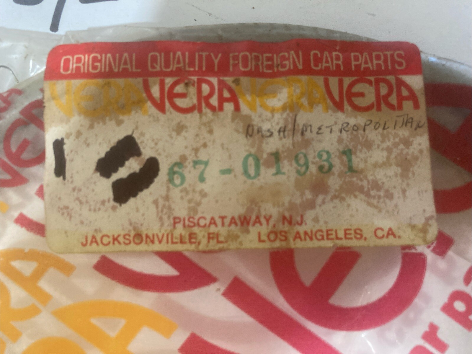 Vera Speedometer Cable 67-01931 (NASH/Metropolitan) - Image 3