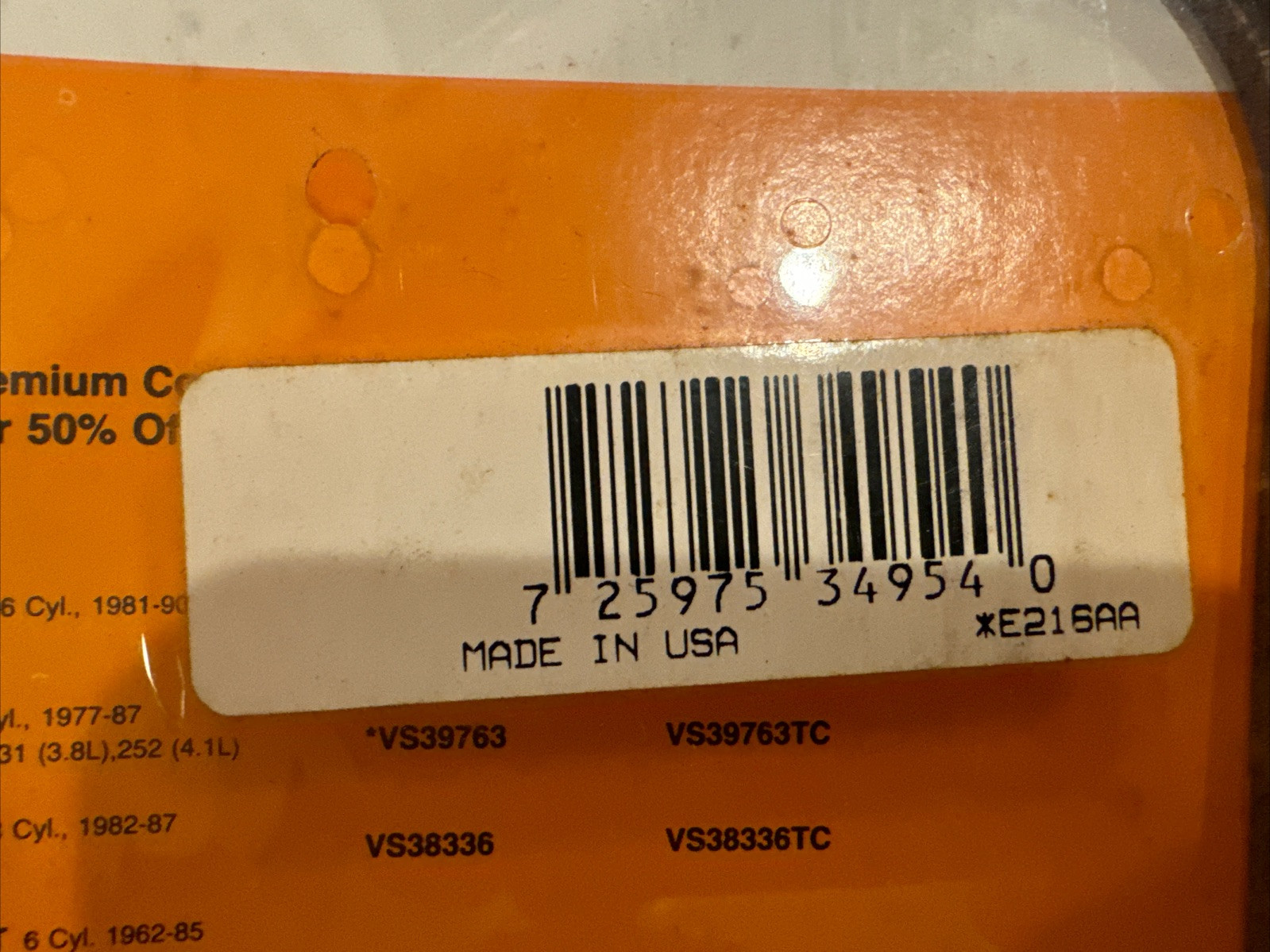 Victor Engine Valve Cover Gasket Set VS38422 - Image 3