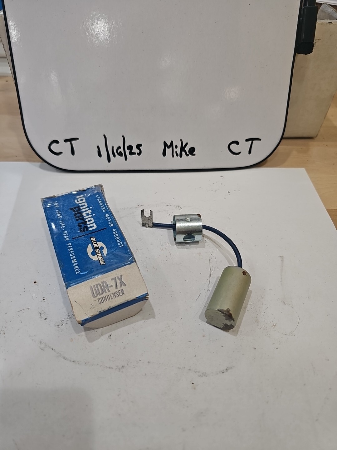 Vintage Blue Streak Ignition Parts Condenser No. UDR-7X