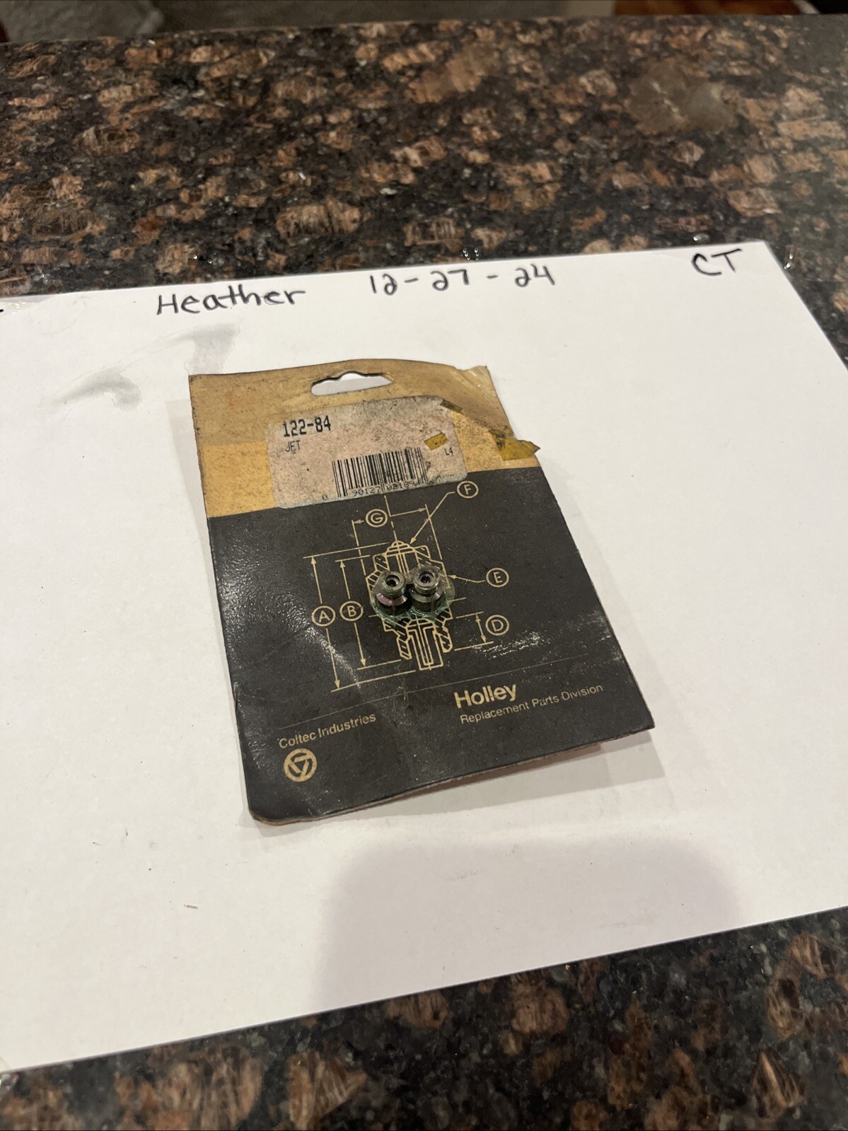 Vintage Holley Carburetor Jet # 122-84