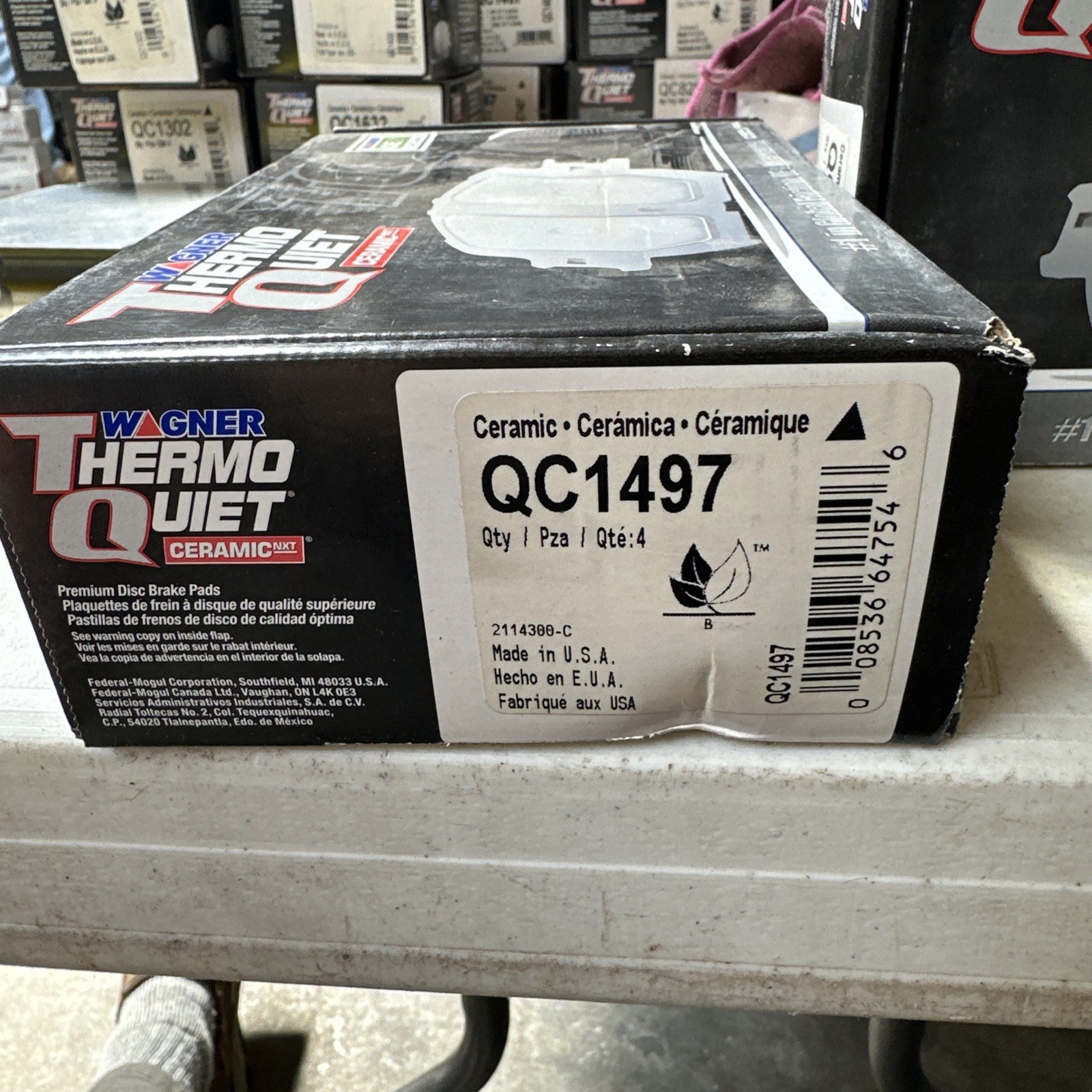 Wagner Thermo Quiet Ceramic Brakes QC1497 - Image 3