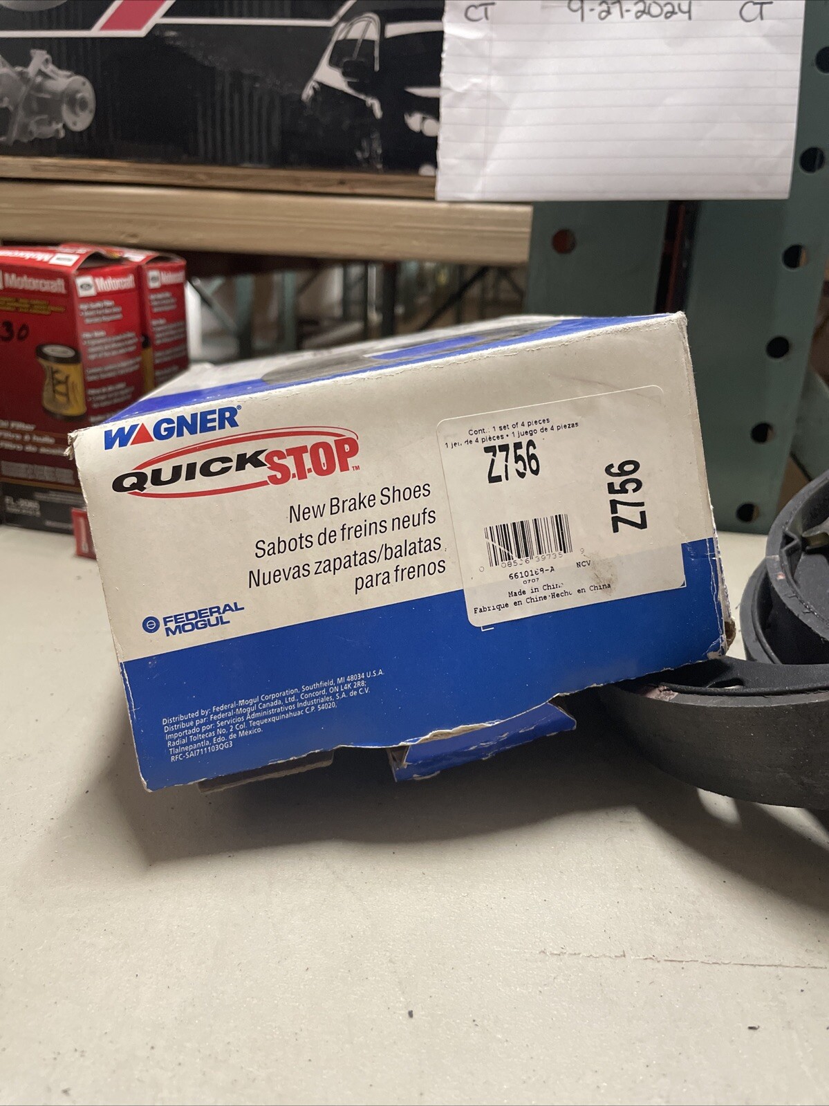 Wagner Z756 Wagner Brake Z756 Drum Brake Shoe - Image 3