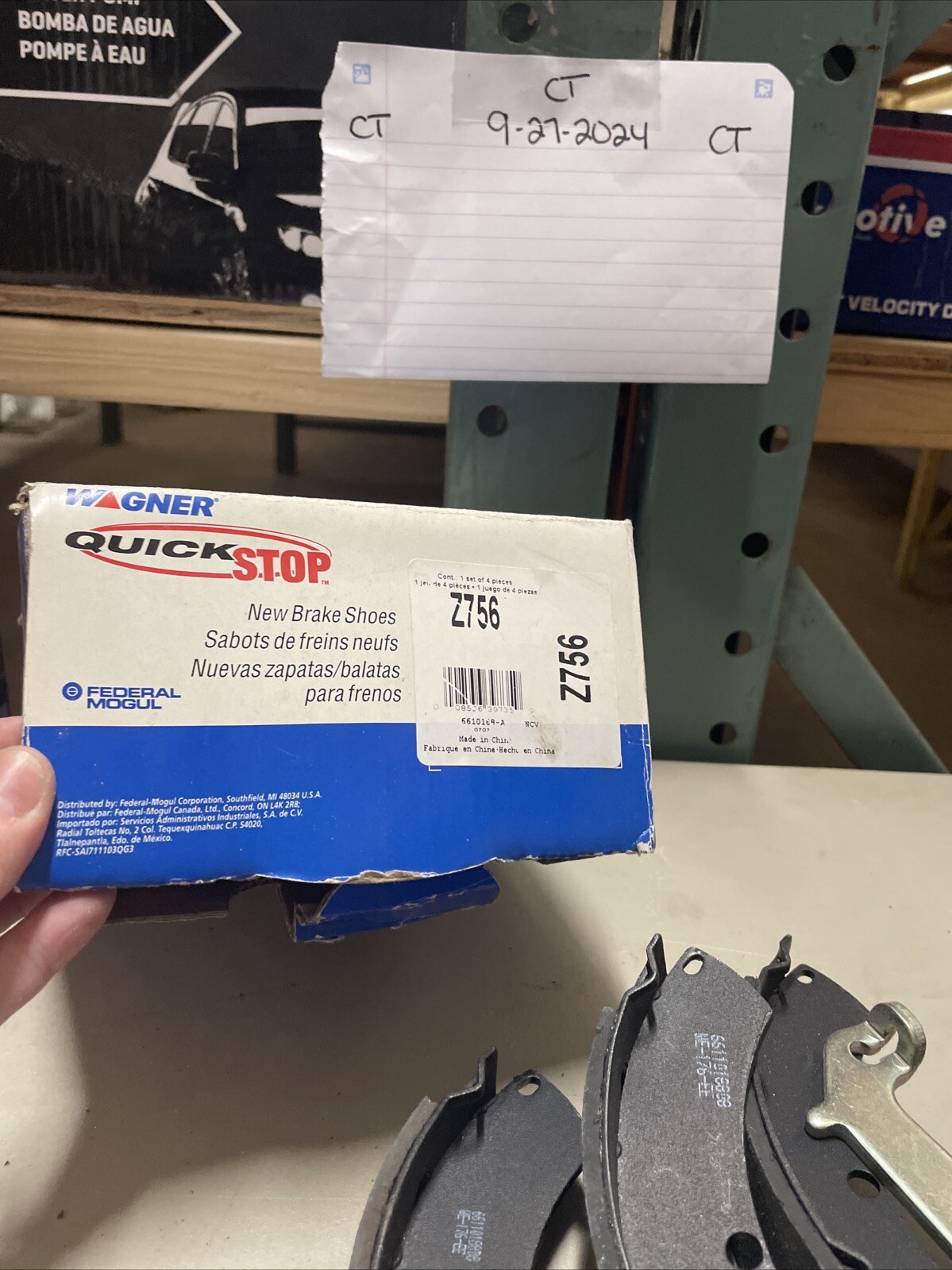 Wagner Z756 Wagner Brake Z756 Drum Brake Shoe