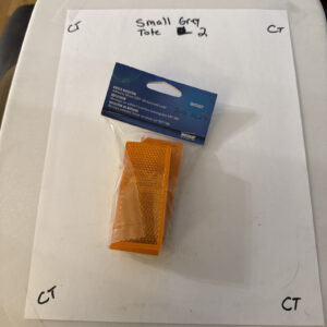 Wesbar - 003357 - Rectangular Reflector, Amber