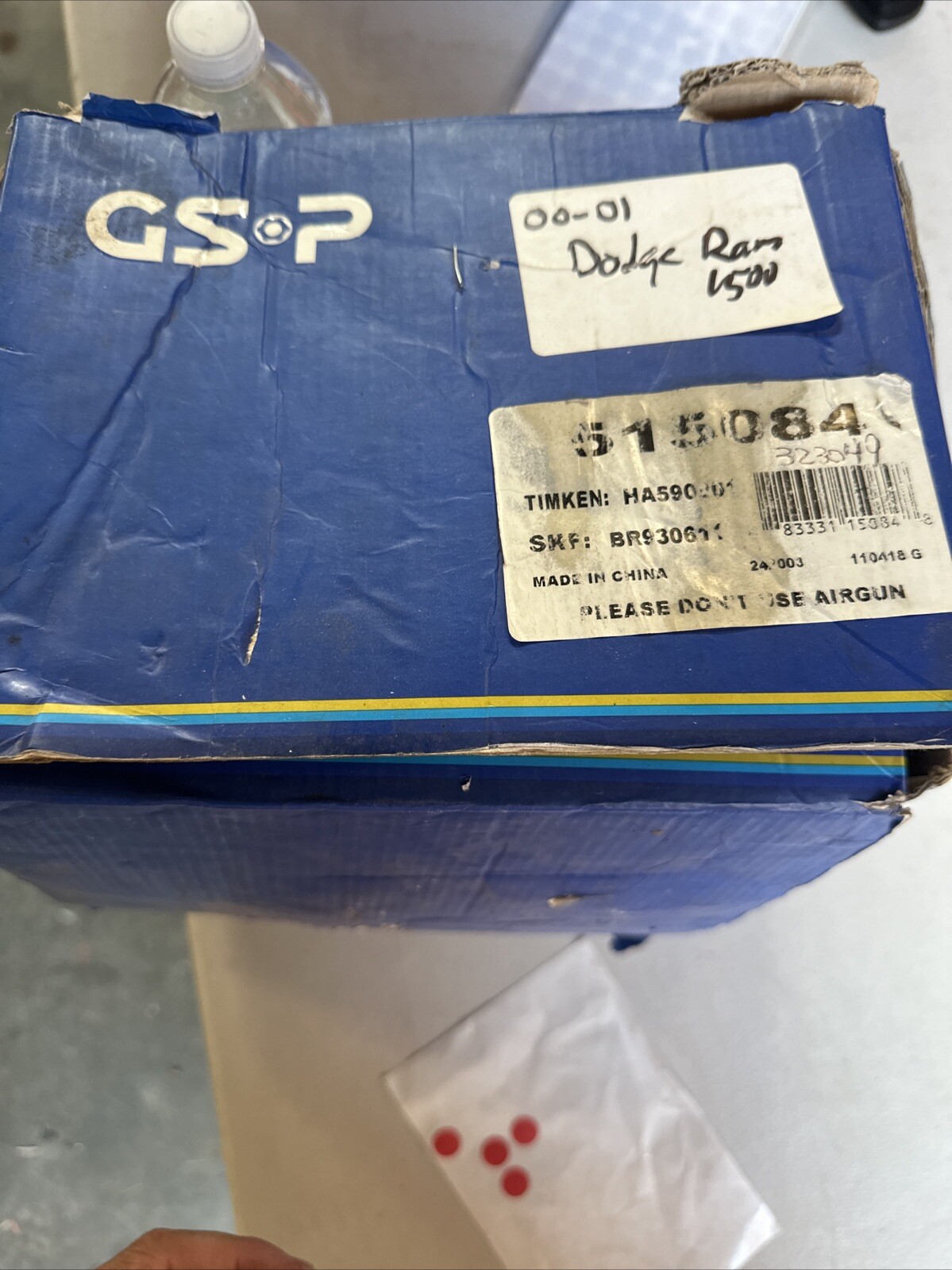 Wheel Bearing and Hub Assembly Scs-pBR930611 fits 00-01 Dodge Ram 1500 Nos