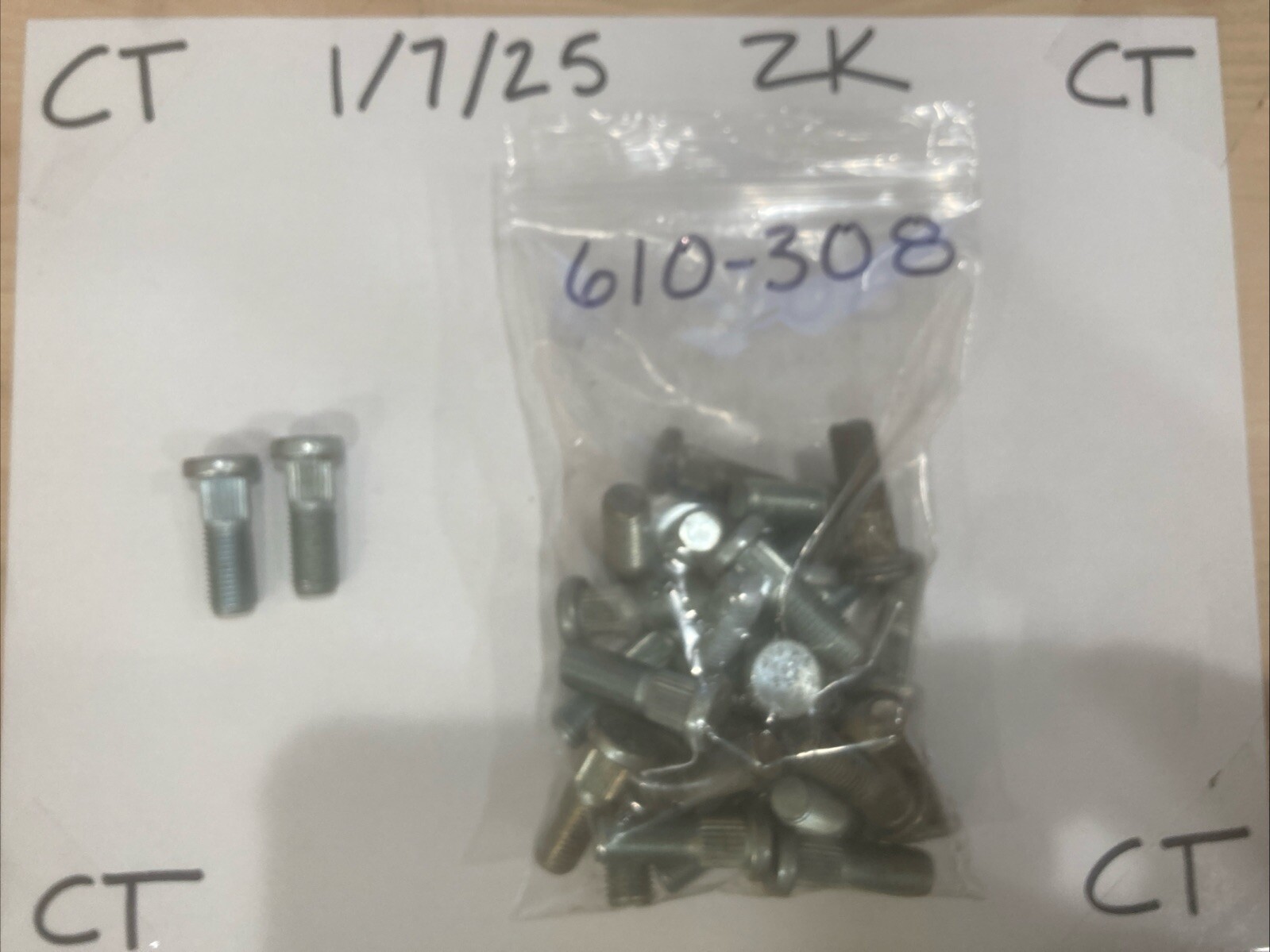 Wheel Lug Stud-Stud/Bolt Dorman 610-308 (SOLD INDIVIDUALLY)