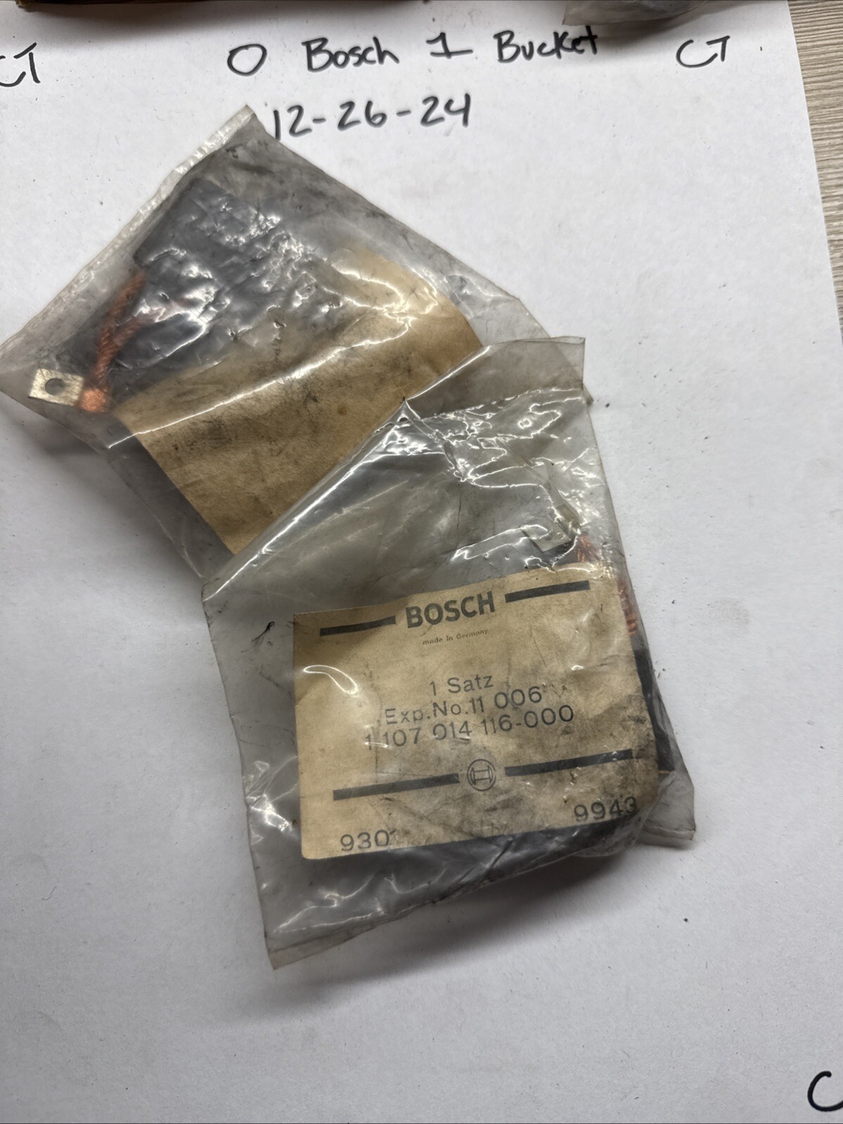 original Kohlensatz, Bosch Lichtmaschine ,Bosch # 1107014116, 1 107 014 116