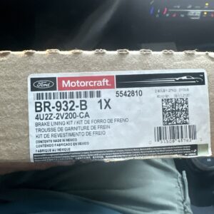 03-2011 crown victoria/marquis REAR BRAKE PADS MOTORCRAFT #BR932B