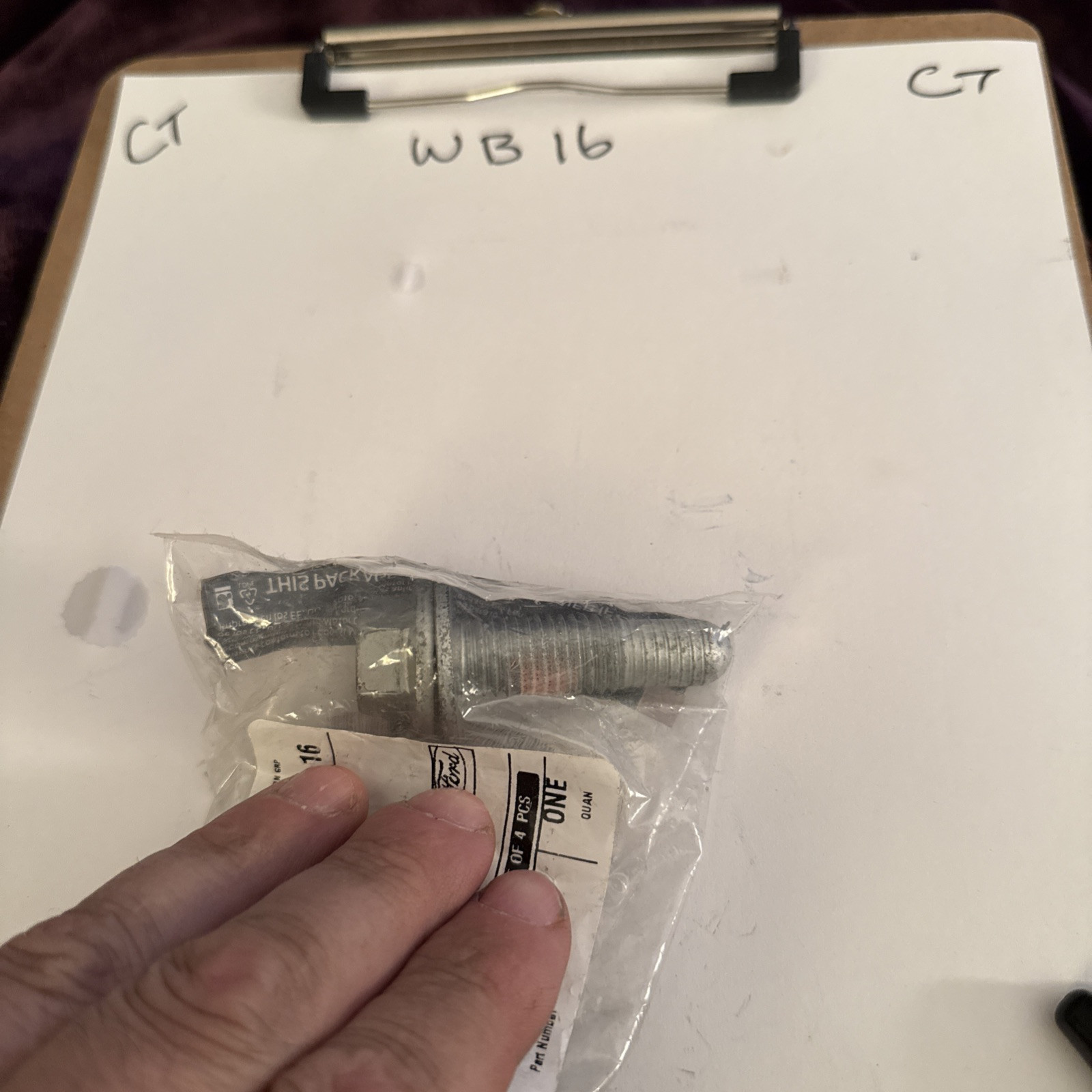 (1) Genuine Ford OE Bolt And Washer Asy - Hex.Head W718447-S442 Sold Individual - Image 3