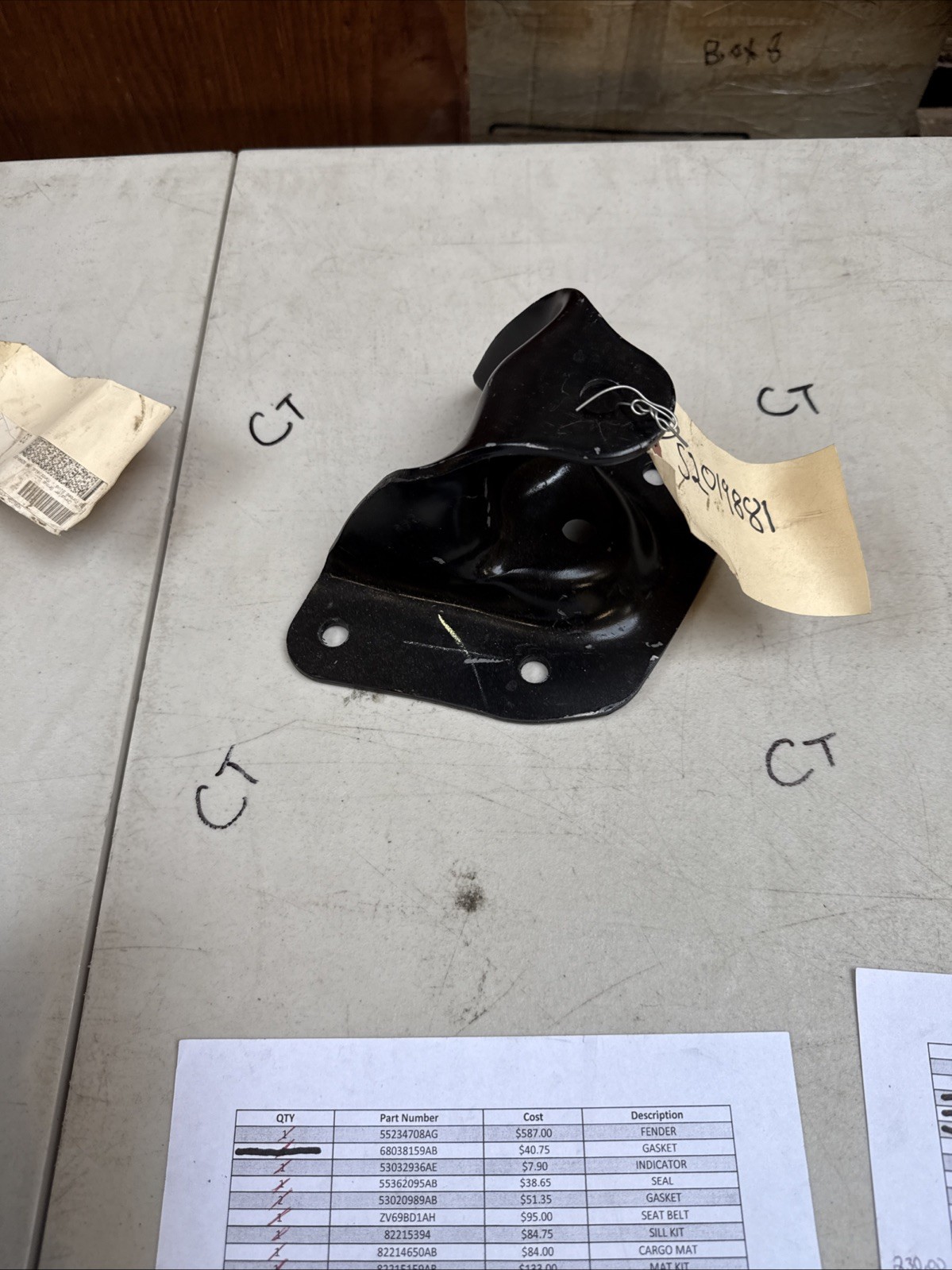 (1) Genuine Mopar Spring Shackle Left Rear 52019881 Nos OEM