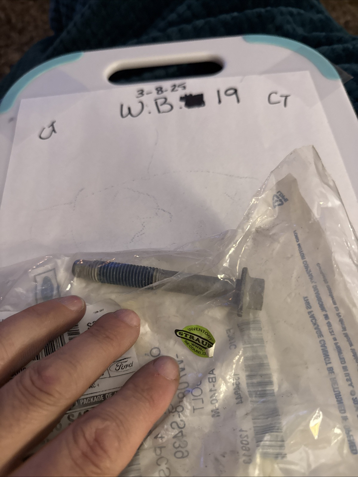 (1) Genuine OEM Ford W708748-S439 Trailing Arm Rear Bolt Sold Individually - Image 3